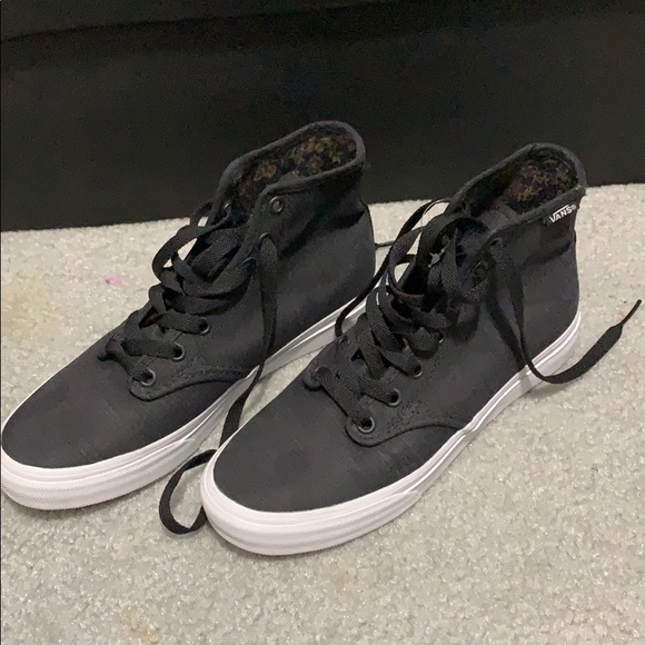 dark grey vans high tops